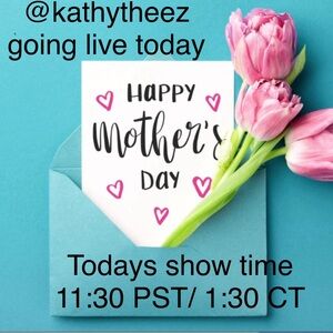 @kathytheez Saturday 11th @ 1:30 CT / 11:30 PST 💐 Going Live!!